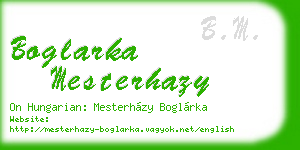 boglarka mesterhazy business card